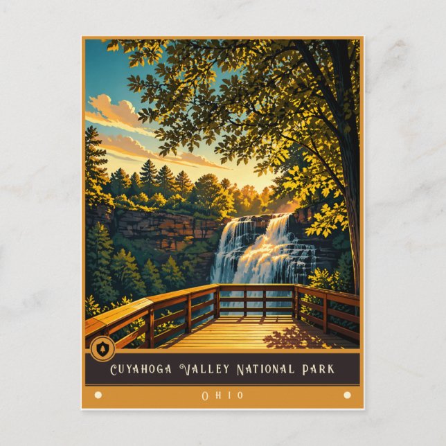 Cuyahoga Valley nationalpark | Vintage Vykort (Framsida)