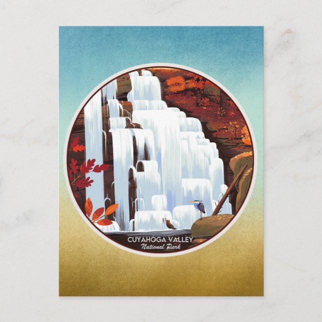 Cuyahoga Valley nationalpark Vykort (Framsida)