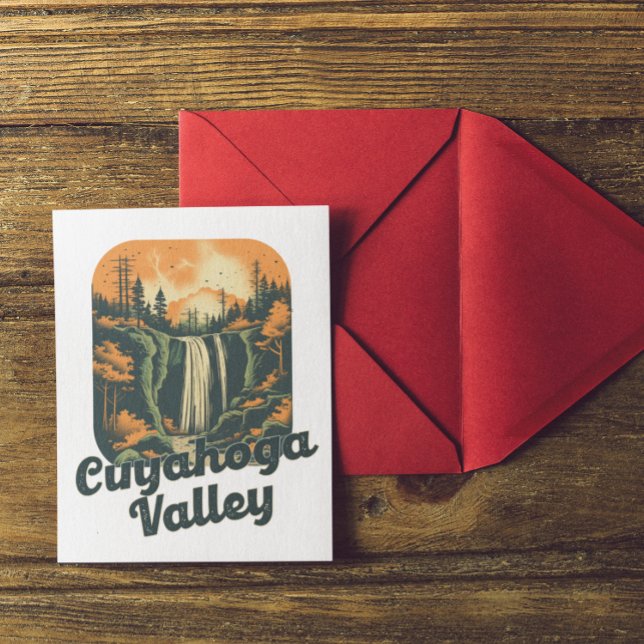 Cuyahoga Valley Travel Vykort (Cuyahoga Valley Vintage Travel Postcard)