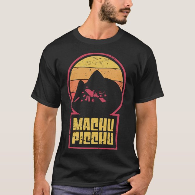 Cuzco Peru Inca Machu Picchu Pullover Hoodie T Shirt (Framsida)