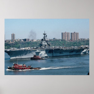 CV-59 "USS Forrestal", fossil tankar, New York, Poster
