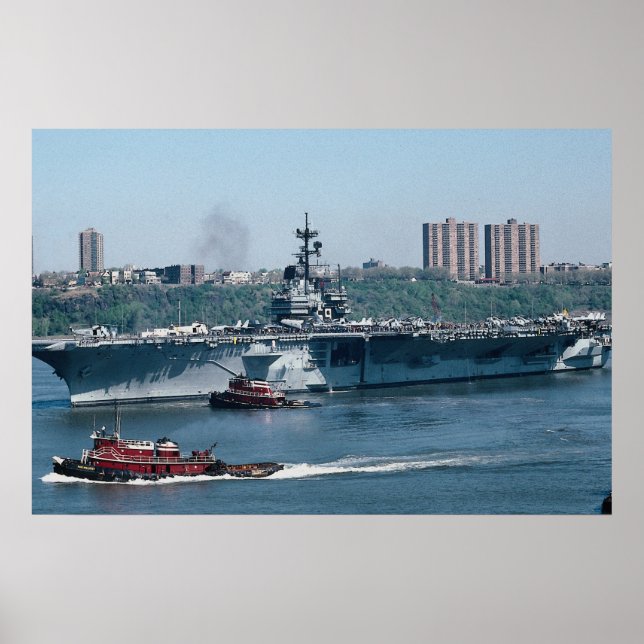 CV-59 "USS Forrestal", fossilt bränsle, New York,  Poster (Framsidan)