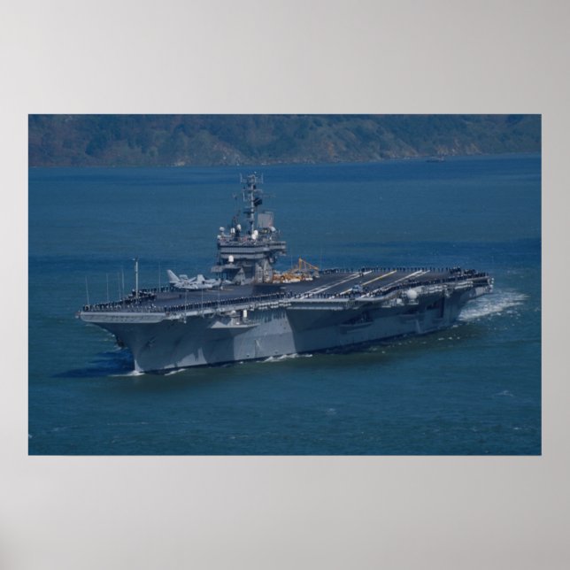 CV-64 Constellation, San Francisco Bay, Kalifornie Poster (Framsidan)