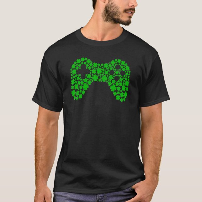 CV-spel med styrenheter för videospel, St patrick' T Shirt (Framsida)
