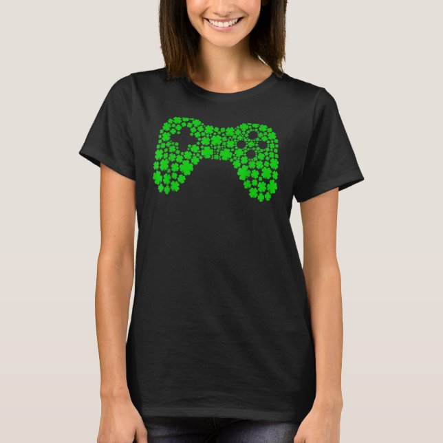 CV-spel med styrenheter för videospel, St patrick' T Shirt (Framsida)