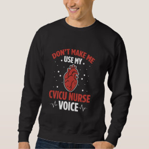 CVICU Nurse Cardiac Nurse Lång Ärmad Tröja