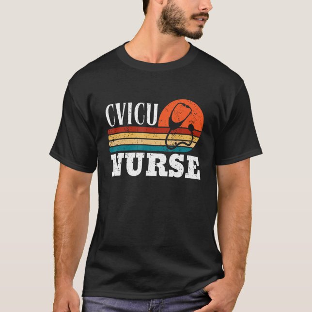CVICU Nurse Work School Funny Team Squad Gifts Wom T Shirt (Framsida)