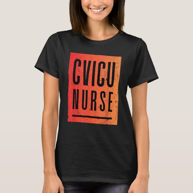 CVICU Nurse Work School Team Square Women 2 T Shirt (Framsida)