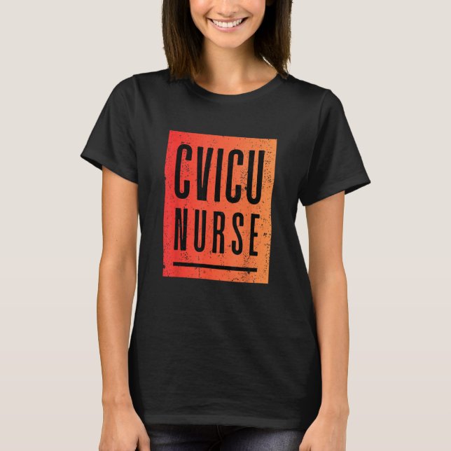 CVICU Nurse Work School Team Square Women 2 T Shirt (Framsida)