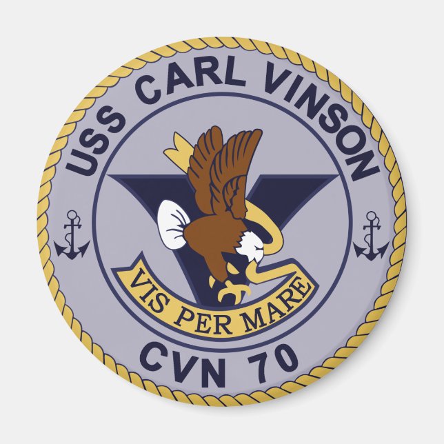 CVN-70 CARL VINSON Multi-Purpose Nuclear Magnet (Framsidan)