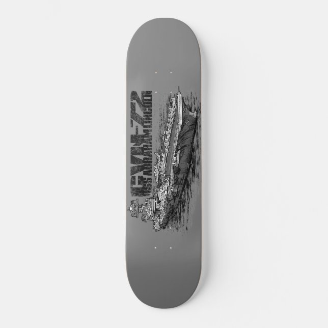 CVN-72 Abraham Lincoln 8 1/8-tums Skateboard (Framsida)