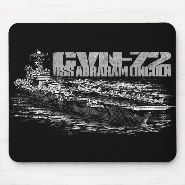 CVN-72 Abraham Lincoln Mouse Pad Musmatta (Framsidan)