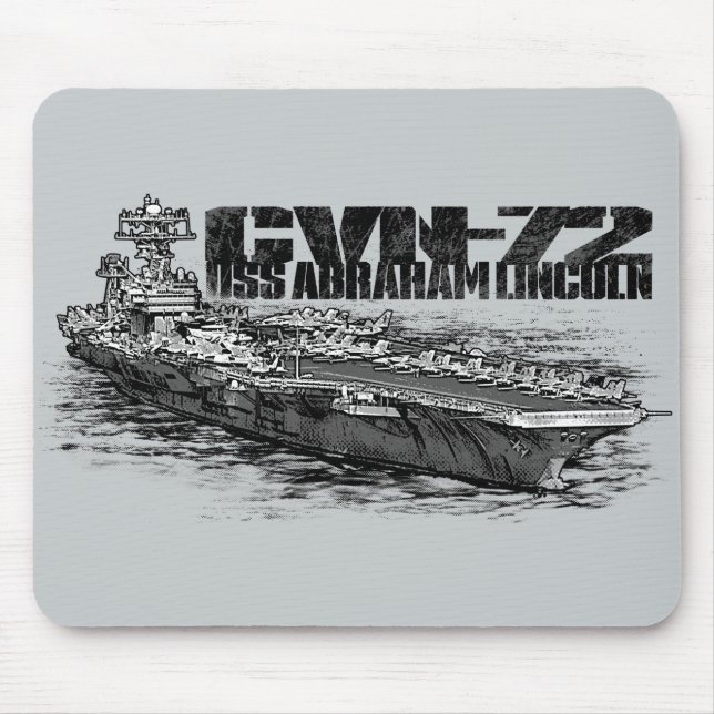 CVN-72 Abraham Lincoln Mousepad Musmatta (Framsidan)