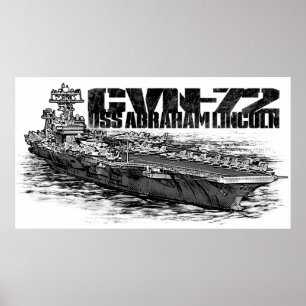 CVN-72 Abraham Lincoln Print Poster