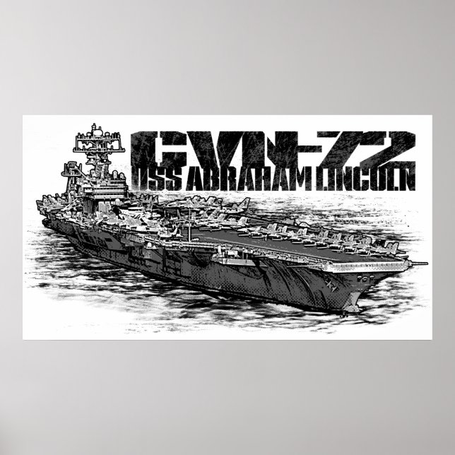 CVN-72 Abraham Lincoln Print Poster (Framsidan)