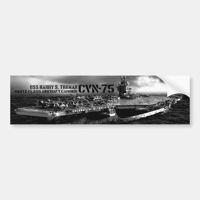 CVN-75 Harry S. Truman Bumper Sticker Bildekal (Framsidan)