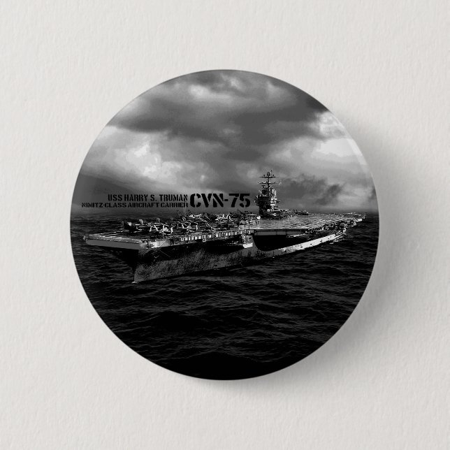 CVN-75 Harry S. Truman Button Knapp (Framsida)