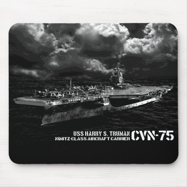 CVN-75 Harry S. Truman Mousepad Musmatta (Framsidan)