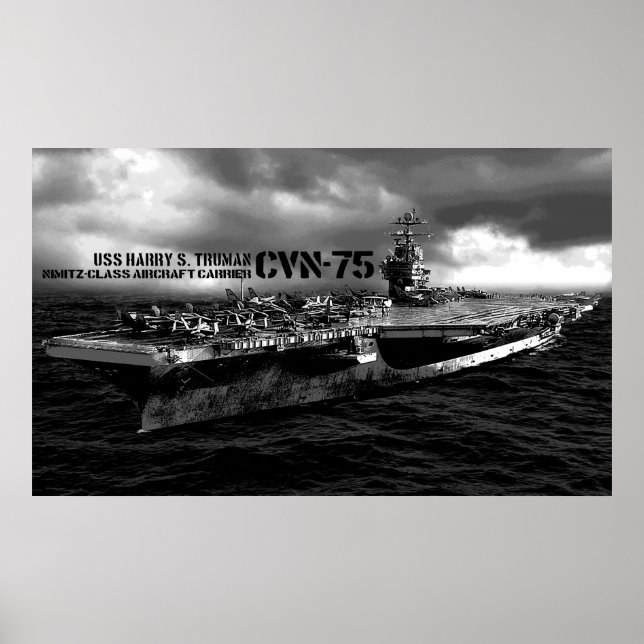 CVN-75 Harry S. Truman Print Poster (Framsidan)