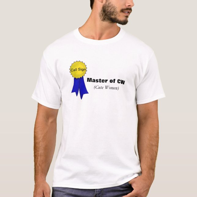 CW Award Shirt Funny - anpassa den! T-shirt (Framsida)
