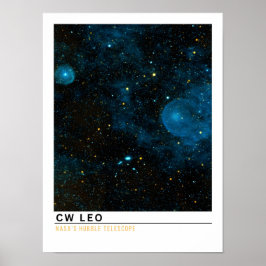 CW Leonis IRC +10216 rymdutbildning Poster