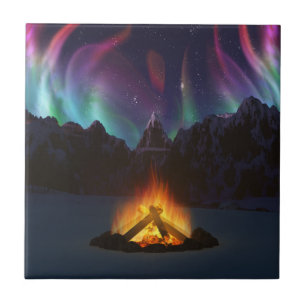 Cwm-Aurora, dekorativ platta/trivet Kakelplatta
