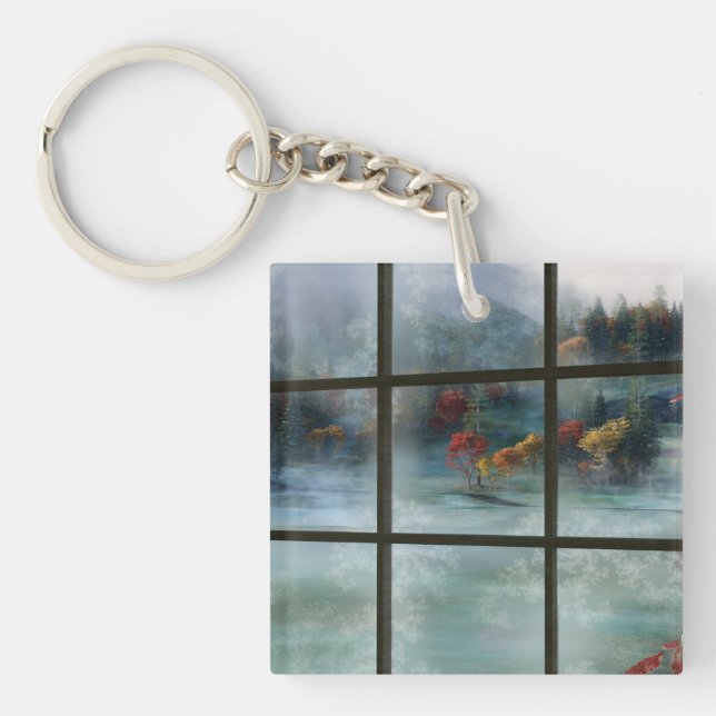 Cwm Autumn Frost Acrylic Keychain (Framsidan)