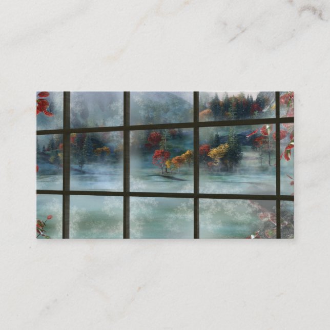 Cwm Autumn Frost Bokmärken Visitkort (Framsida)