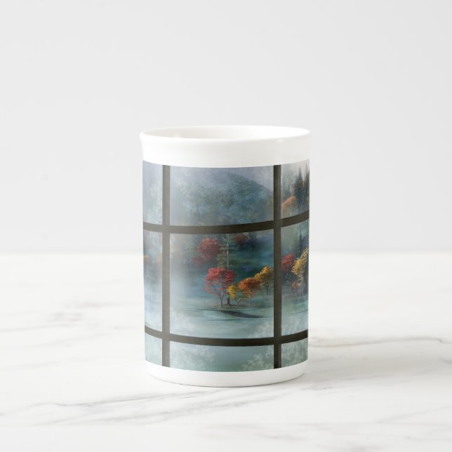 Cwm Autumn Frost Specialty Mugg Benporslin Mugg (Framsidan)