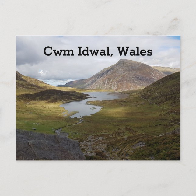 Cwm Idwal, Wales Helg Vykort (Framsida)
