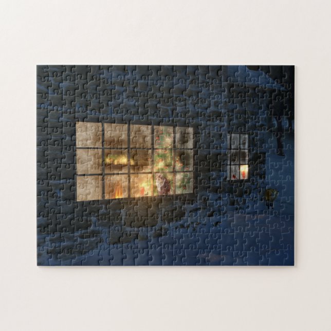 Cwm jul Puzzle Pussel (Horisontell)