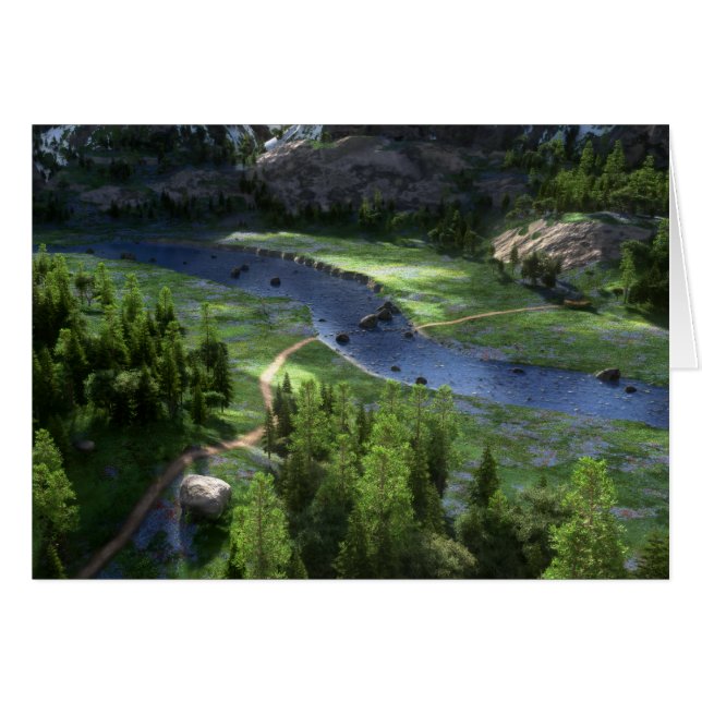 Cwm Solid Card Hälsningskort (Framsidan Horizontal)