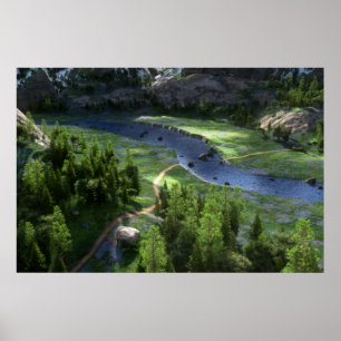 Cwm Solid Print Poster