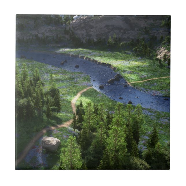 Cwm Solitude Decorative Tile Kakelplatta (Framsidan)