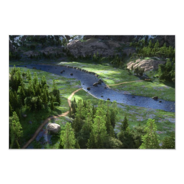 Cwm Solitude Photo Print Fototryck (Framsidan)