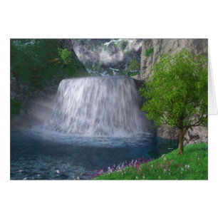 Cwm Waterfall Card Hälsningskort