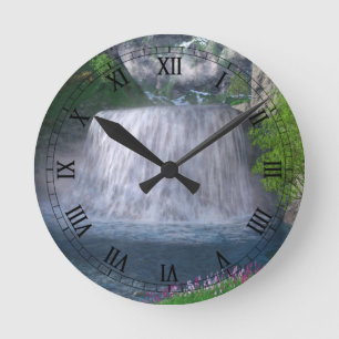 Cwm Waterfall Clock Rund Klocka