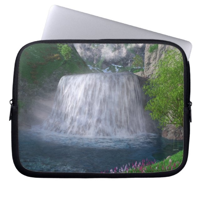 Cwm Waterfall Laptop sleeve (Framsidan)
