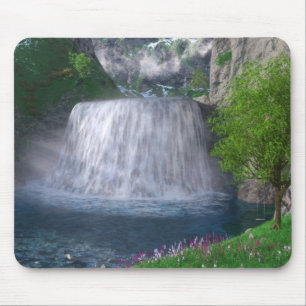 Cwm Waterfall Mousepad Musmatta