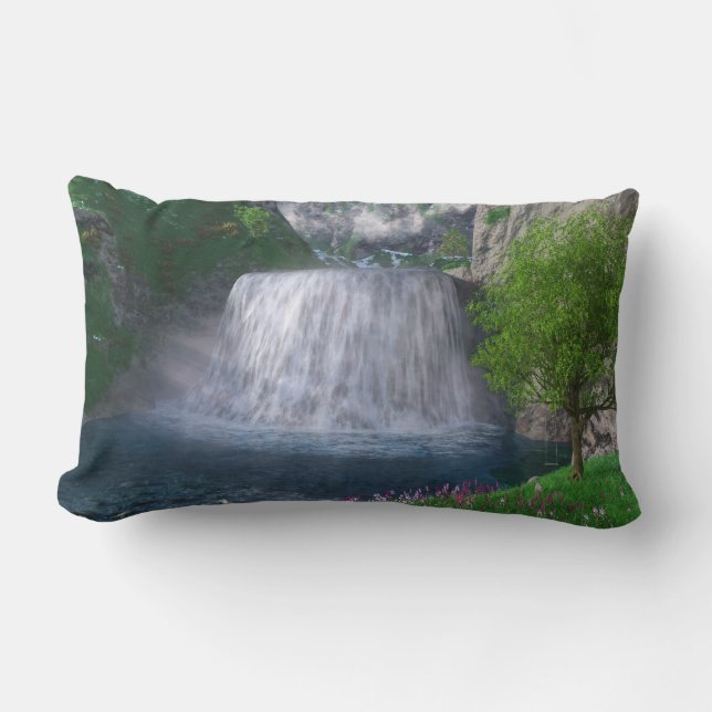 Cwm Waterfall Pillow Lumbarkudde (Framsida)