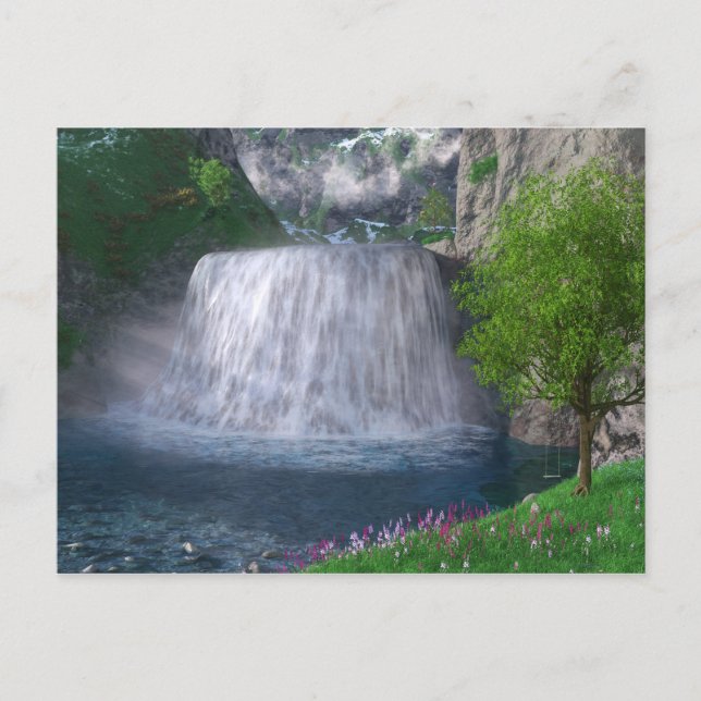 Cwm Waterfall vykort (Framsida)