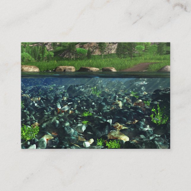 Cwn River Bokmärken Visitkort (Framsida)