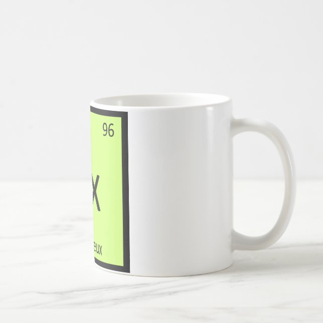 Cx - Chartreux Katt Kemisk Periodiska Systemets Sy Kaffemugg (Höger)