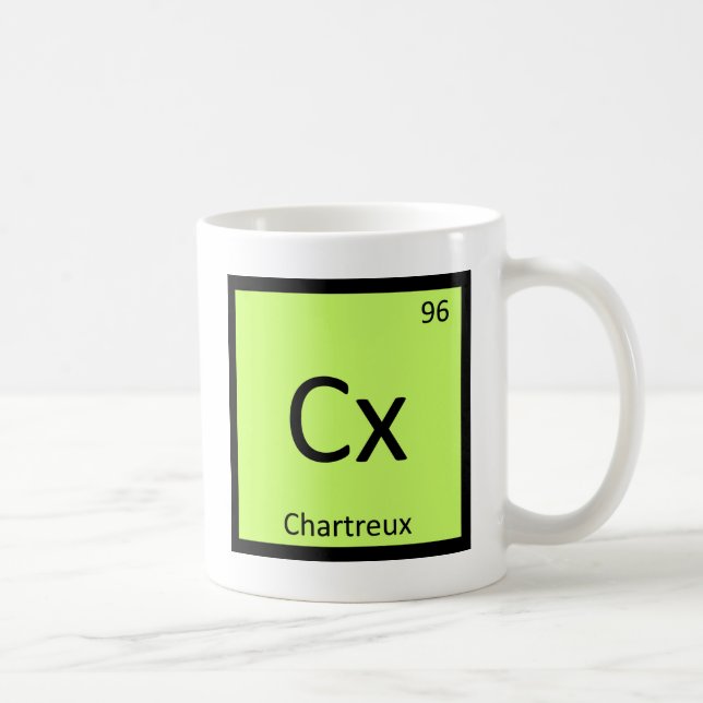 Cx - Chartreux Katt Kemisk Periodiska Systemets Sy Kaffemugg (Höger)