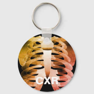 CXR-bröstkorgen röntgar Keychain Nyckelring