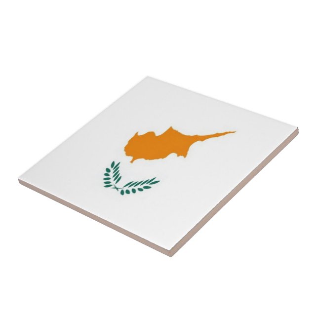 CY001 CYPRIOT FLAGGA, Cypern Kakelplatta (Sidan)