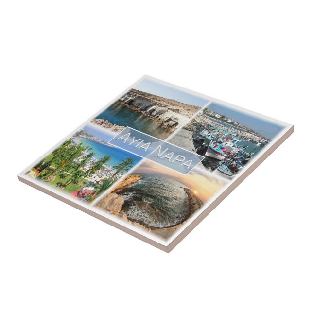 CY004 AYIA NAPA Cypern Kakelplatta (Sidan)