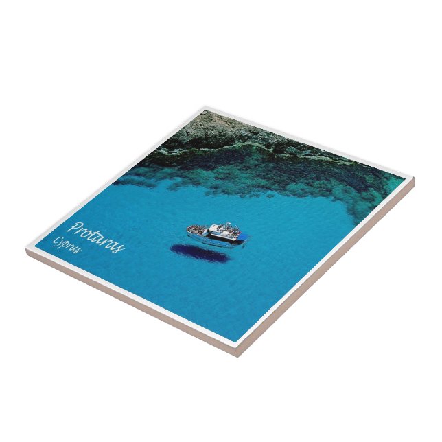 CY007 PROTARAS Cypern Kakelplatta (Sidan)