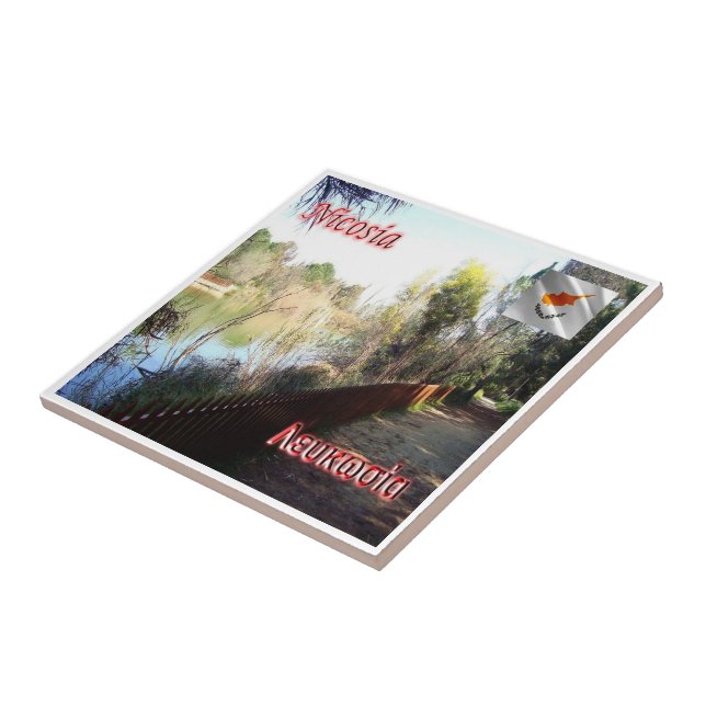 CY019 NICOSIA Athalassa Park, Cypern Kakelplatta (Sidan)