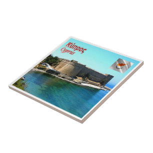 CY024 KYRENIA CASTLE Cyprus Kakelplatta